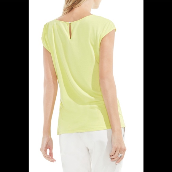 NEW Vince Camuto Key Lime Blouse Petite Size - Picture 4 of 4